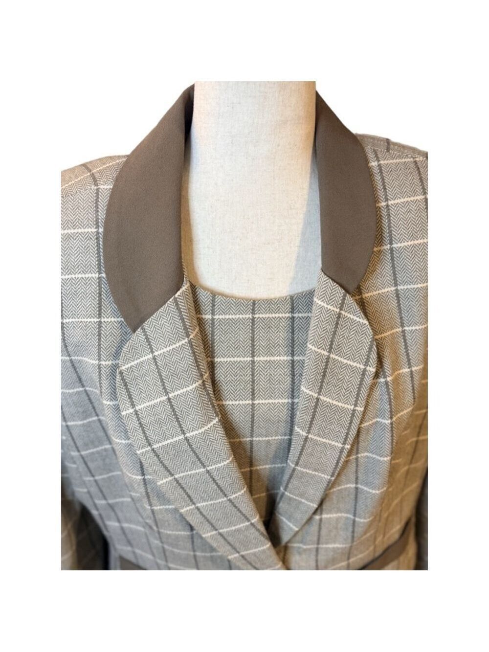 Vintage 2 pc dress jacket. Sz 14 Rayon wool Uzbekistan - Picture 3 of 5